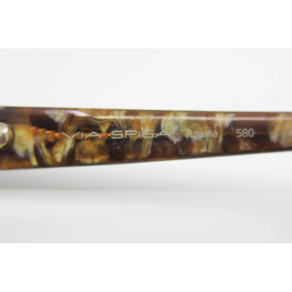 Via Spiga Lauria 580 Eyeglasses Brown Tortoise Rectangular Frames 51-16-135